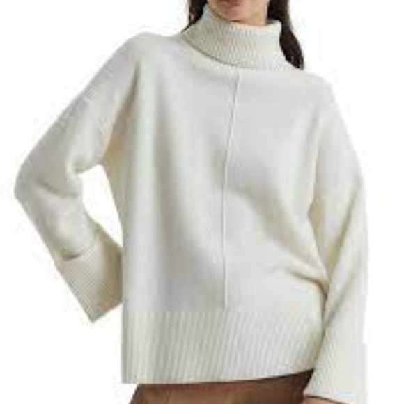 SARAH WOOL-CASHMERE ROLL NECK JUMPER - Picture 3 of 8